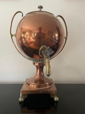Waterkoker / Samovar, Franse makelij, koper, 18e eeuw