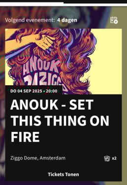 Tickets Anouk Ziggodome