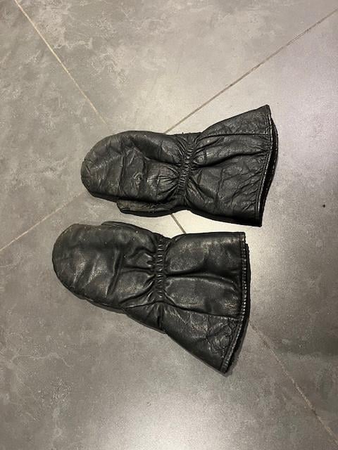 Vintage leren motorhandschoenen