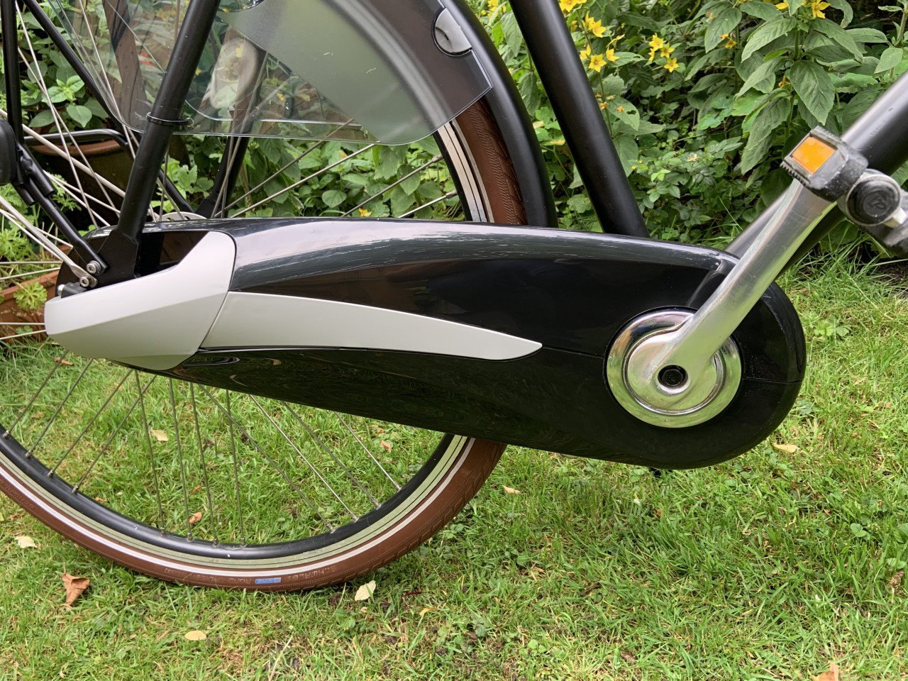 Herenfiets Sparta Matt Black 61 cm 5 speed / rollerbrakes/ verlichting.