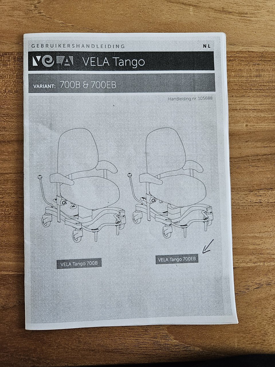Trippelstoel Vela Tango 700 EB