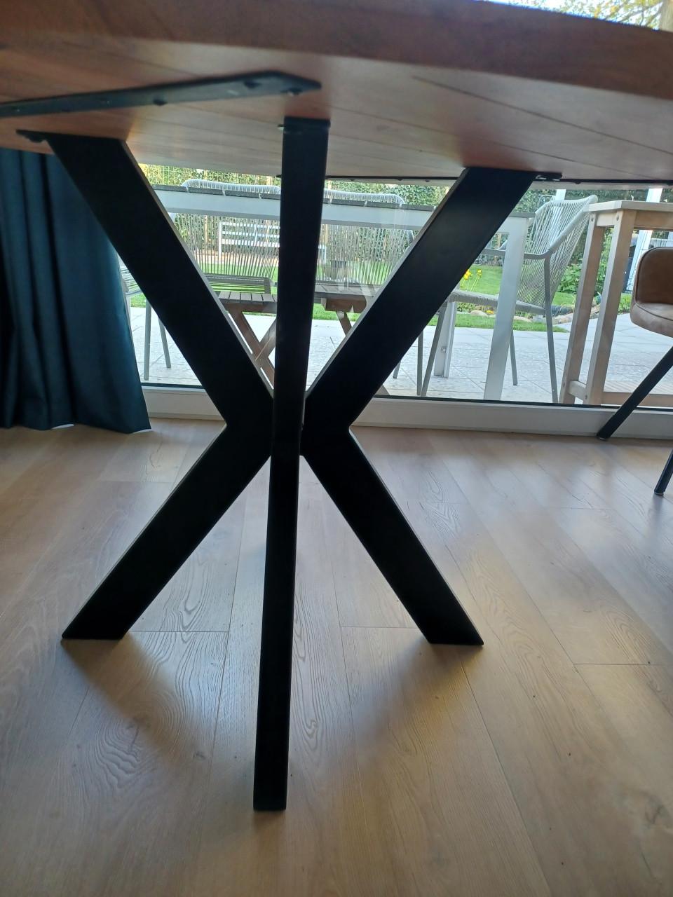 Ronde acacia eettafel diameter 120cm