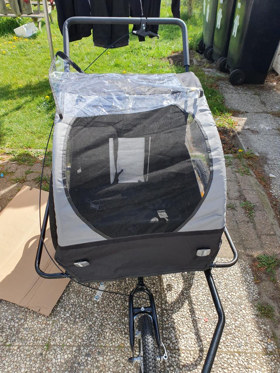 Outbee kinderfietskar 2in1 • fietskar + wandelwagen • buggy