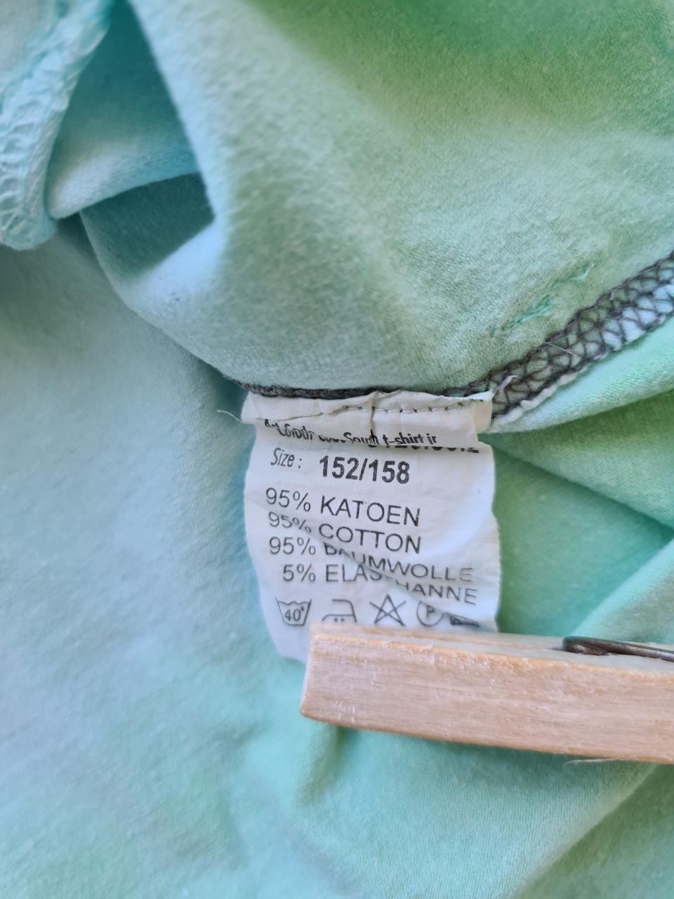 With Jilly" licht groen Vlinder T-Shirt Maat 152.