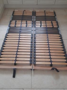 2 stevige Lattenbodems 70 x 200 (z.g.a.n.)