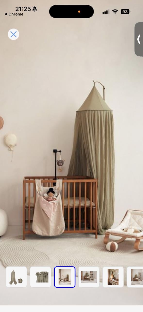 Jollein klamboe olive green met piekstok