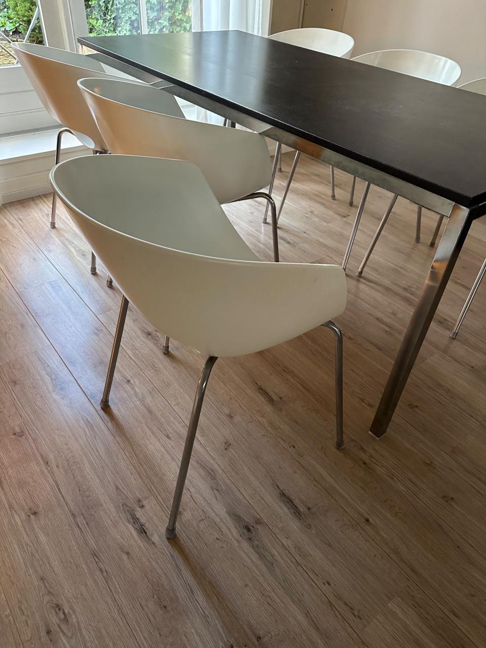 6 originele Sintesi Orbit Large designstoelen - wit - Italië