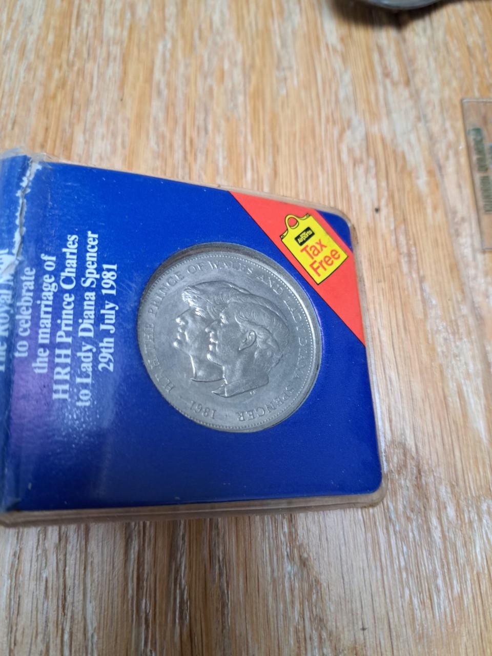 Herdenkingsmunt huwelijk Charles & Diana 1981