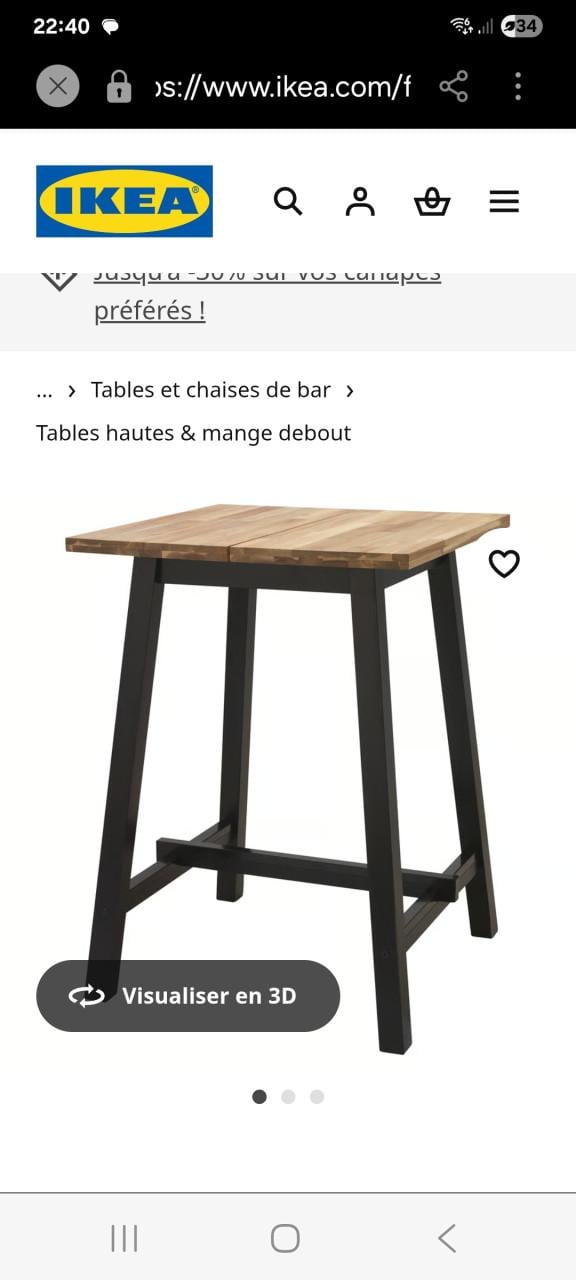 Te Koop Bartafel met Barkrukken