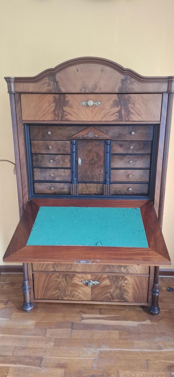 Antieke Biedermeier klepsecretaire