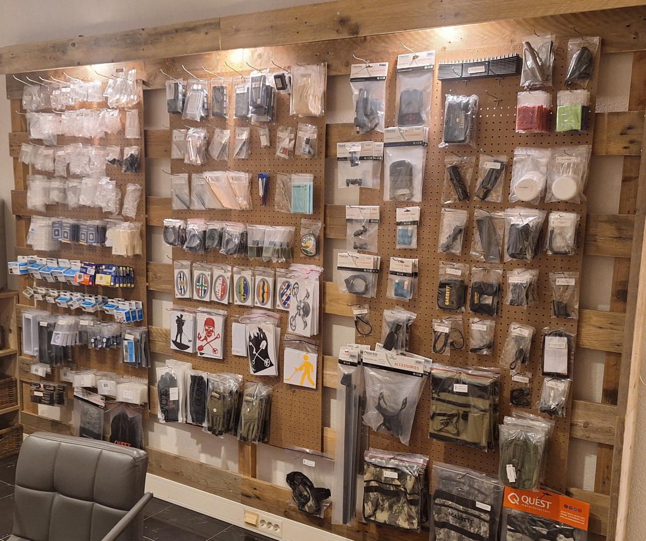 Metaaldetectie showroom De Detectorshop