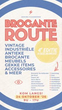 Vintage brocante route