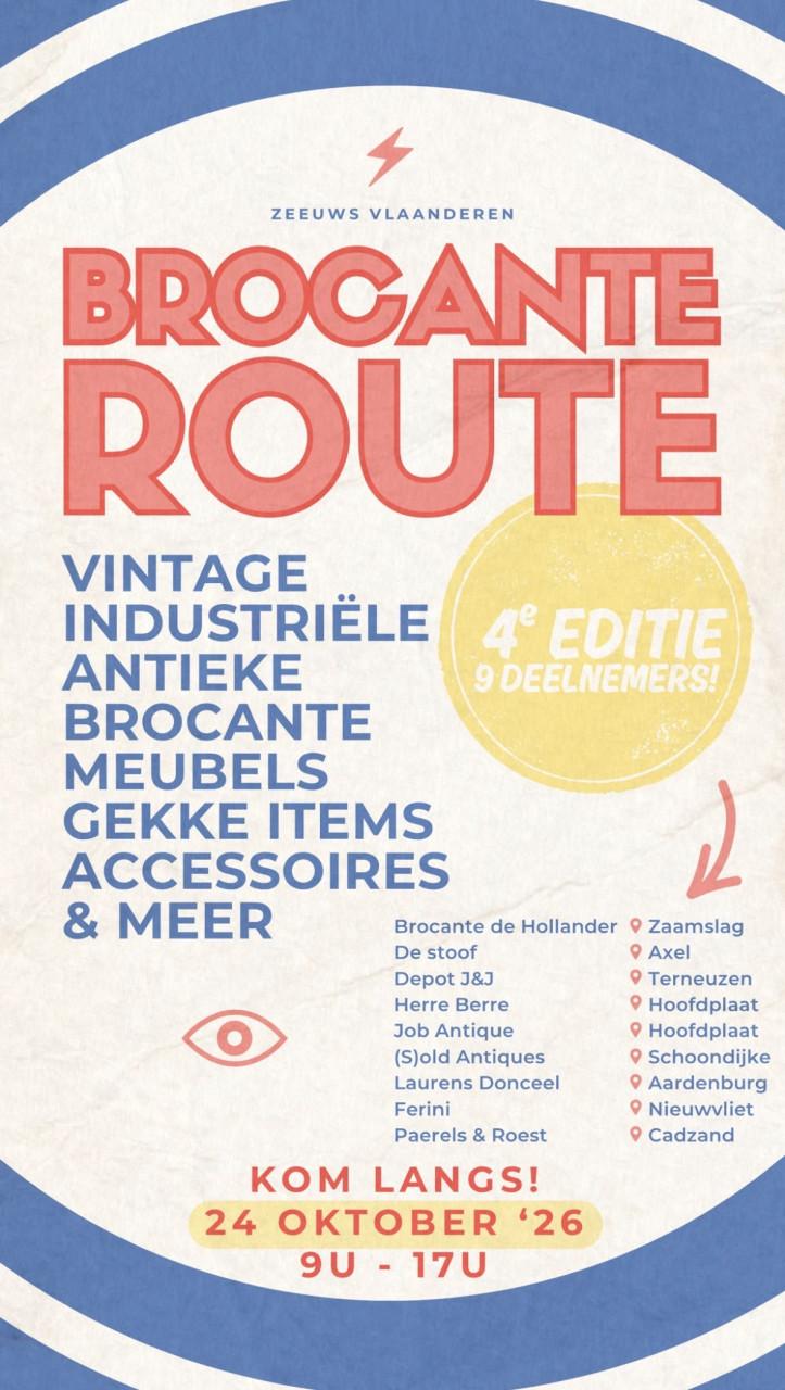 Vintage brocante route