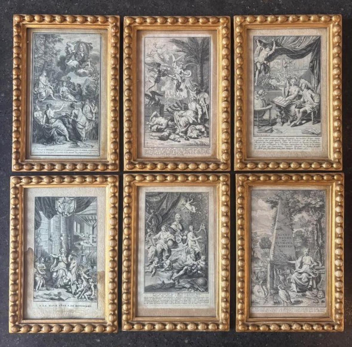 Zeldzame Set 6x Bernard Picart (1718) – Allegorische Kunst