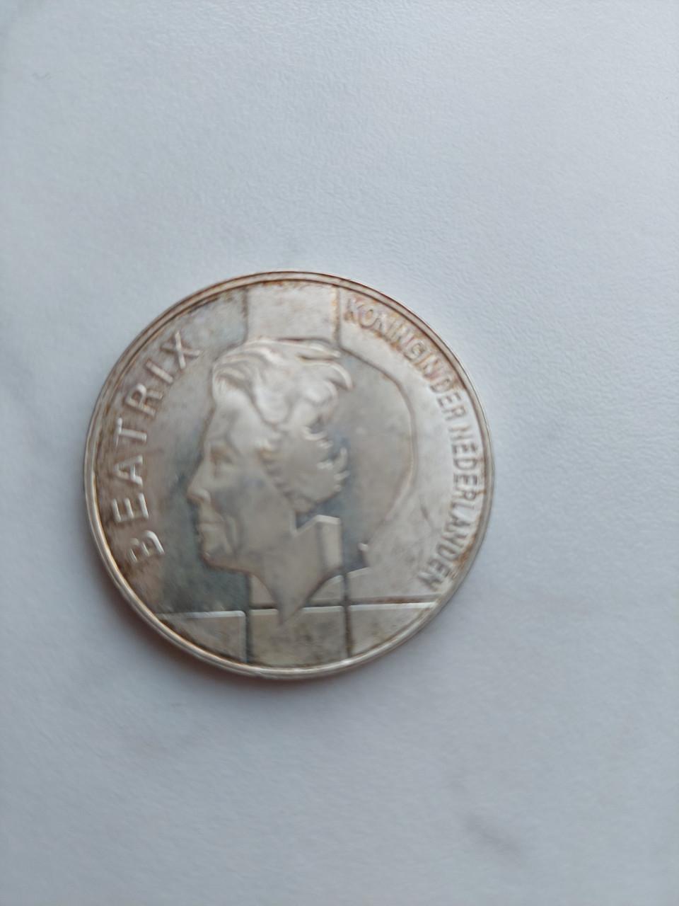Zilveren 10 gulden munt Benelux 1944-1994