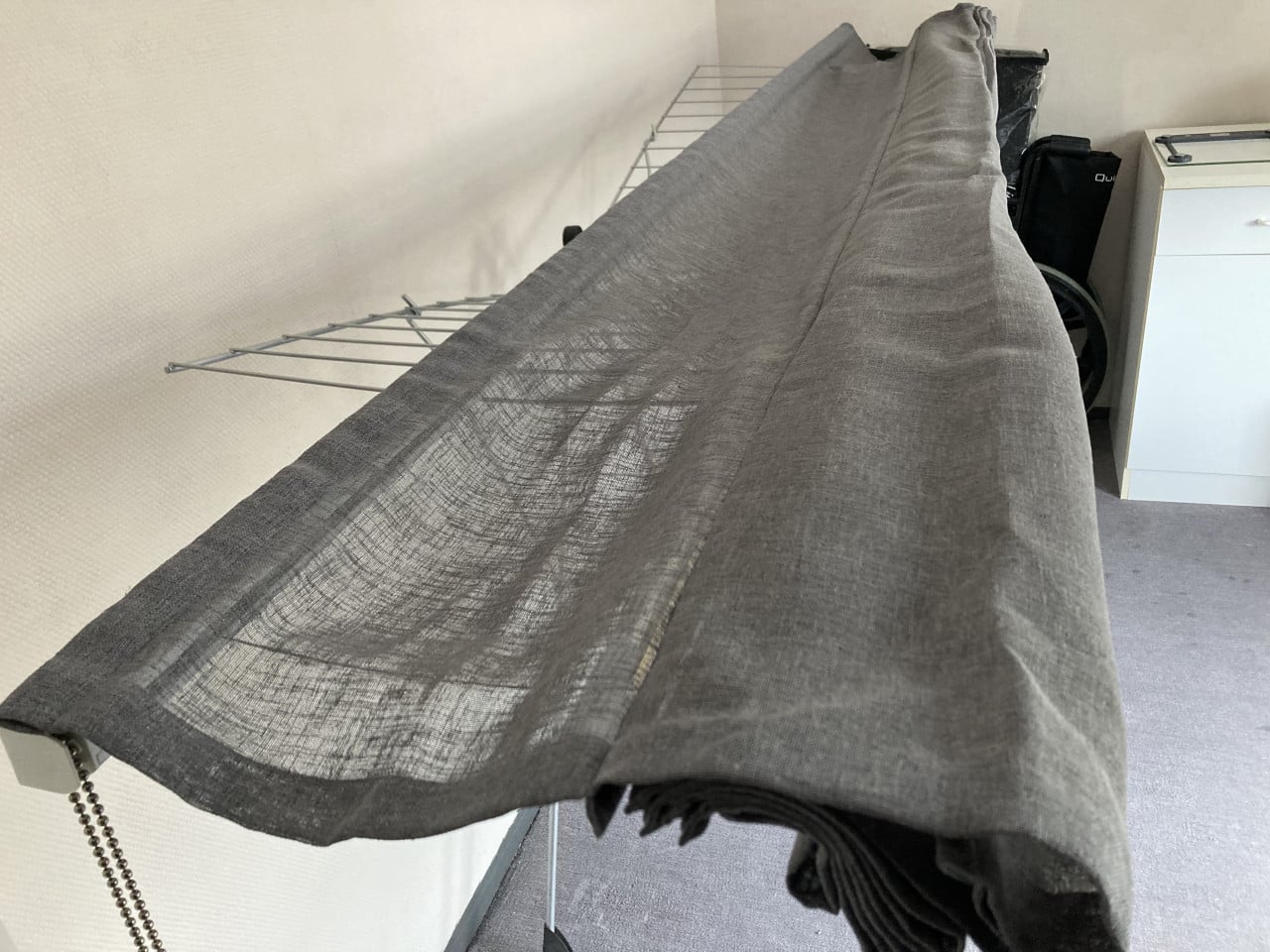 Twee vouwgordijnen op maat - breedte 260 cm hoogte 192,5