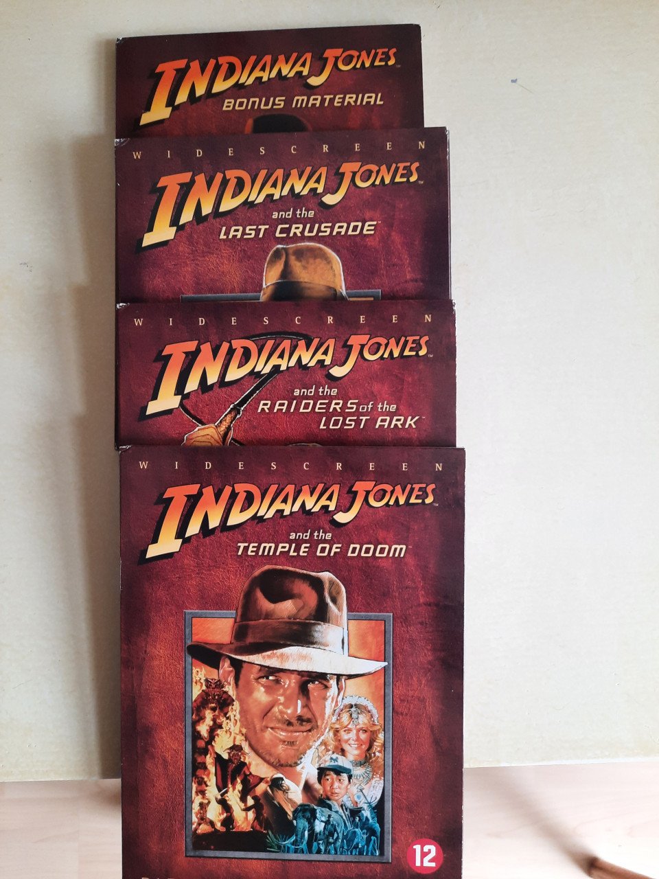 Raiders of the lost ark 3x DVD in box