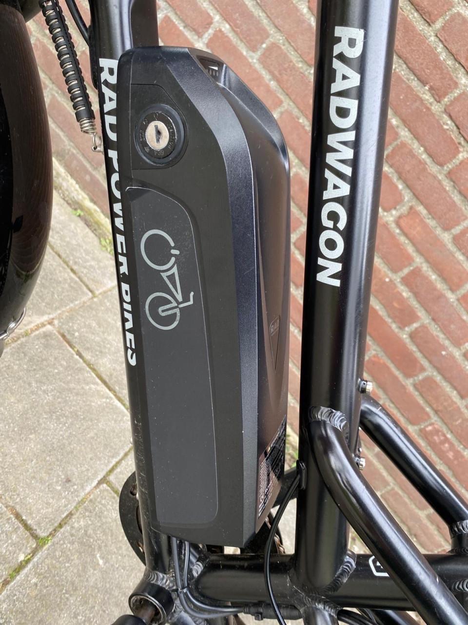 Electrische longtail transportfiets radwagon 4 zwart