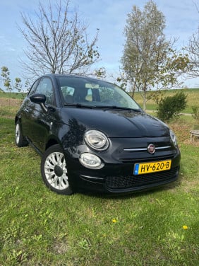 Fiat 500 Twinair Turbo 80pk Dualogic 2015 Zwart