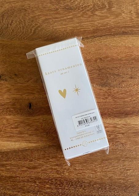 Zusss | kaars ornamenten kaarspinnetjes | set van 2