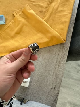 Zilveren heren ring