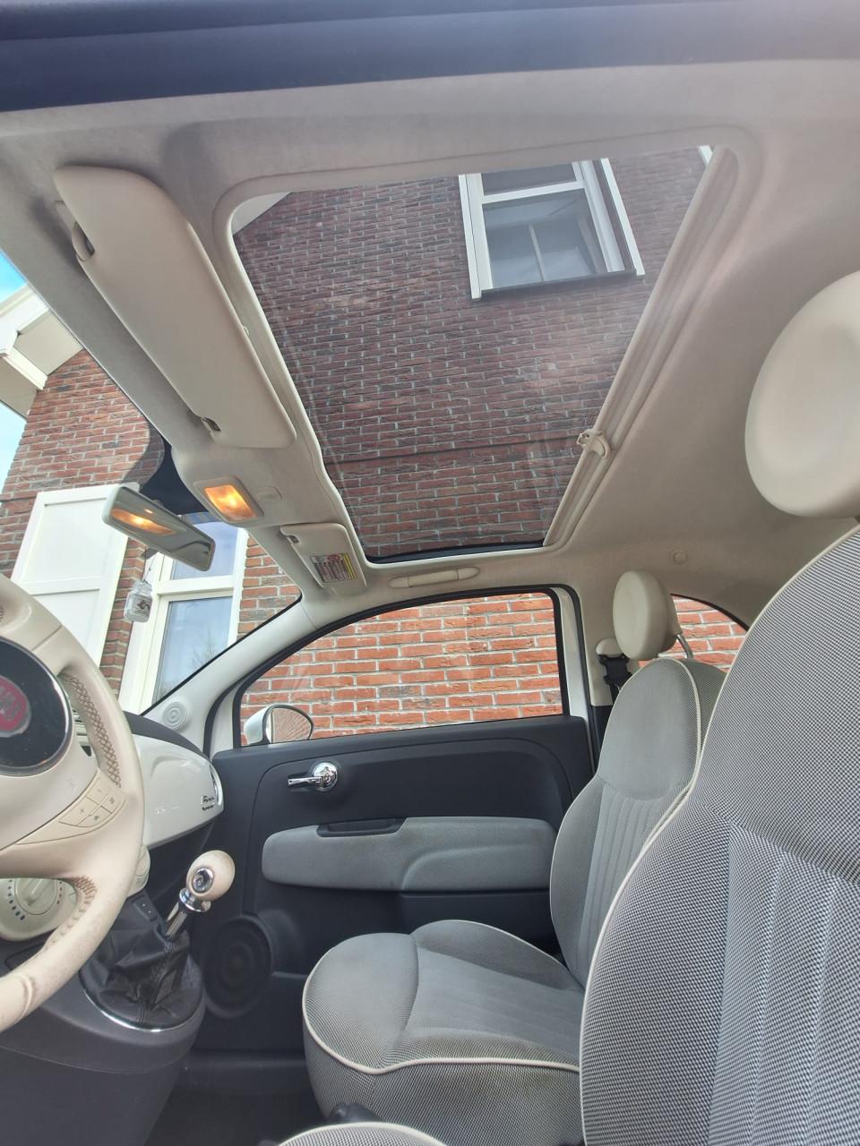 Te koop: nette fiat 500 panodak, climatecontrol.