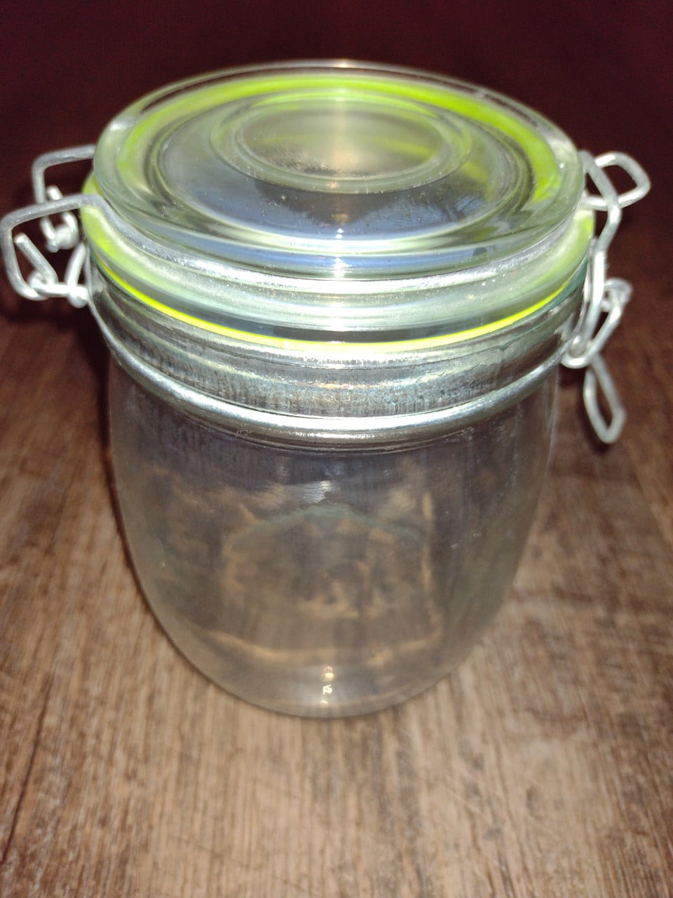Weckpot glas ongeveer 13 cm hoog