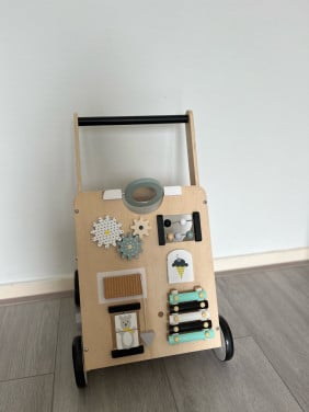 Houten baby loopwagen