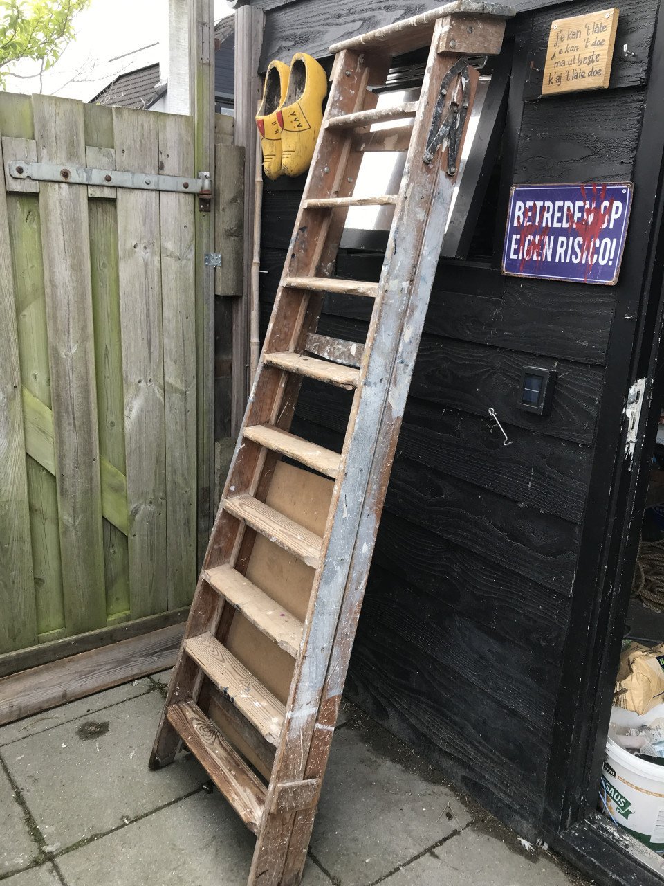 Schilderstrap ladder decoratie