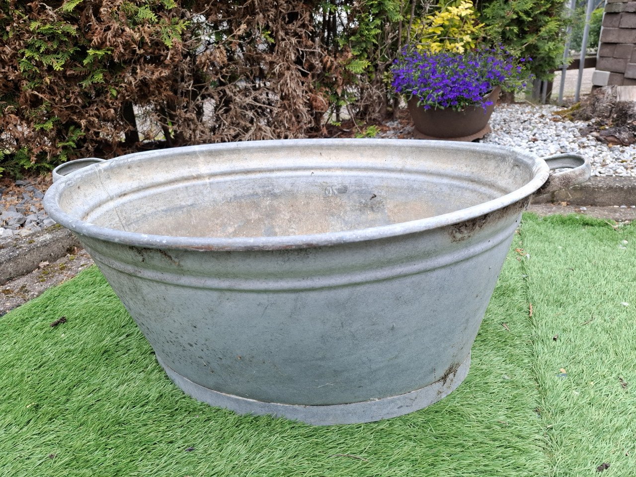 Grote zinken teil 70 liter
