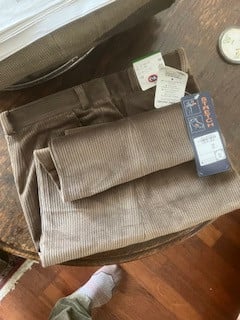 Corduroy/ribcord heren broeken, maat 52