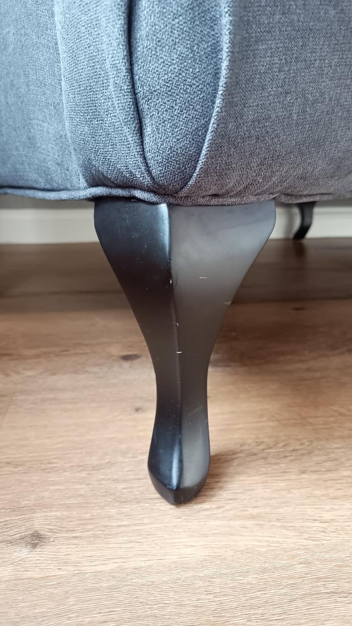 Grijze landelijke fauteuil