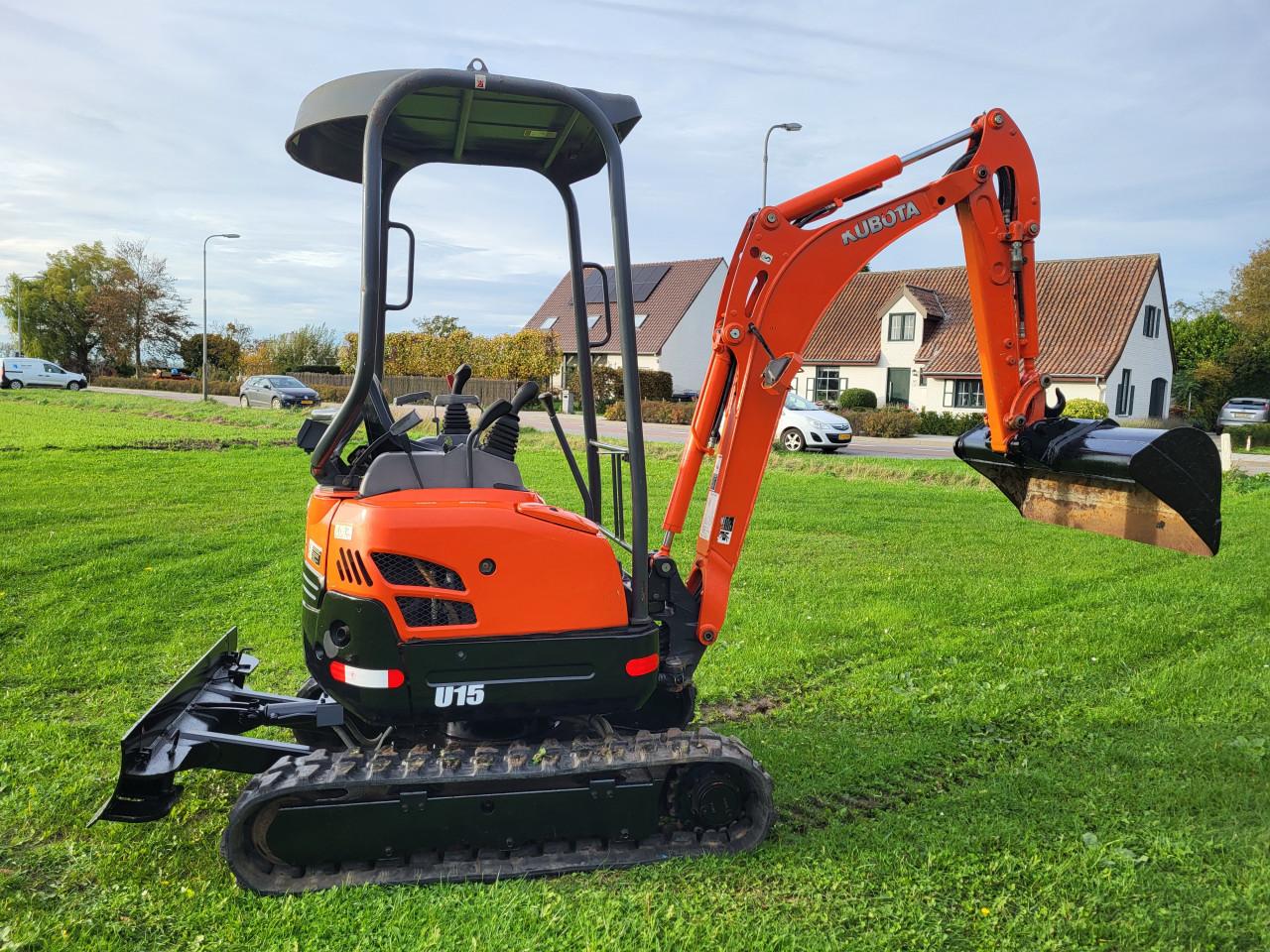 Minigraver kubota U15 binnendraaier