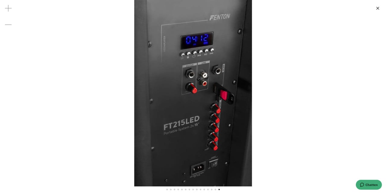 Fenton FT215LED Portable System 2x 15" Partiebox