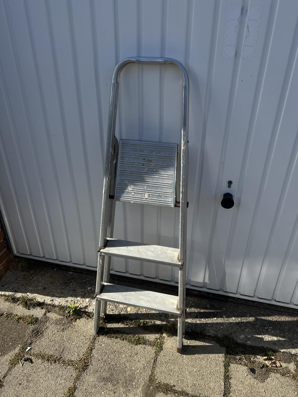 Aluminium huishoudelijk Trap met 3 traden