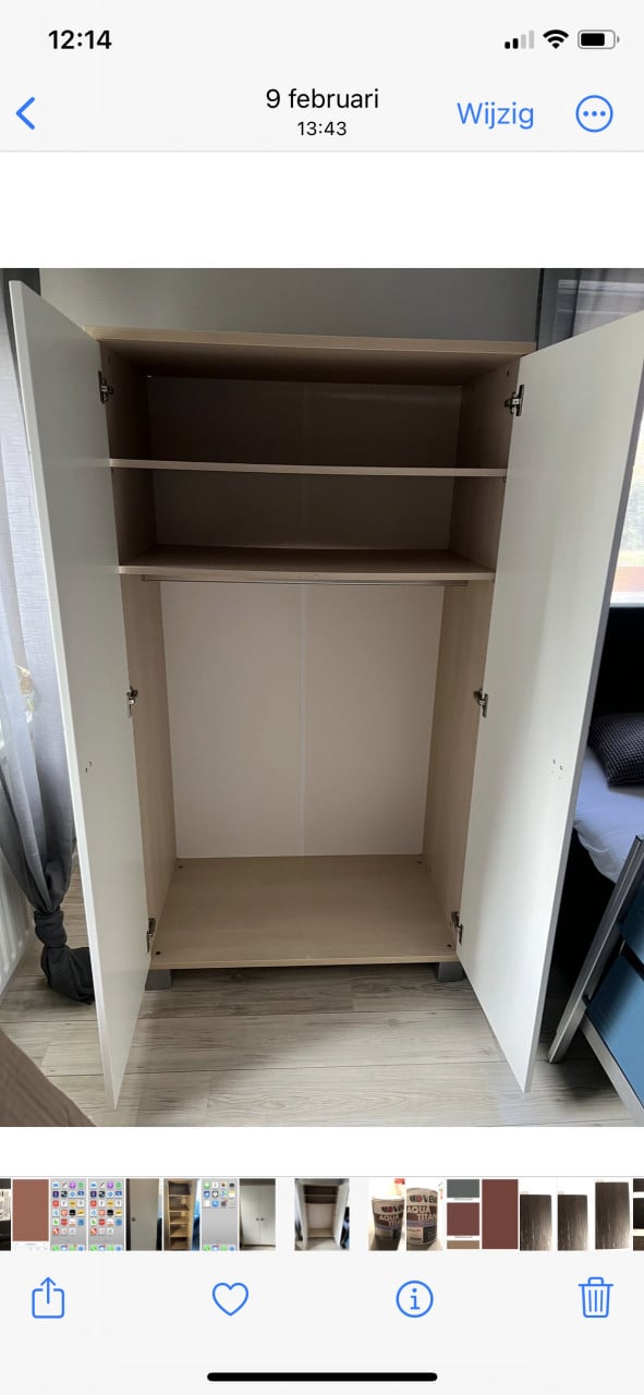 Volledige slaapkamer whitewash eiken/alpinewit.