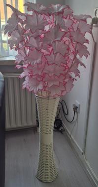 Kunstbloemlamp met licht