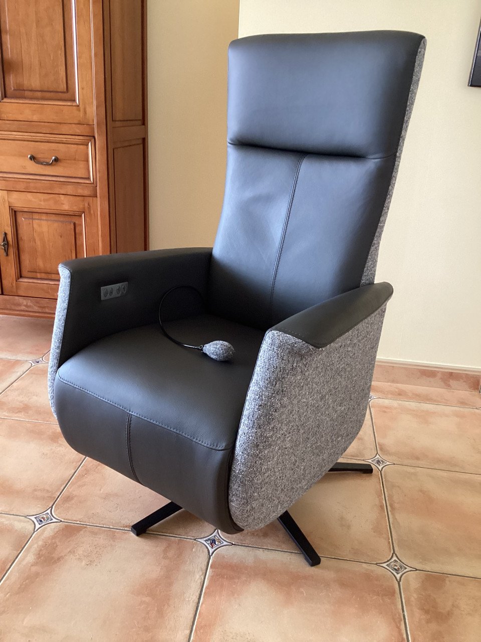 Luxe Prominent relax Toscana sta-op stoel (absolute nieuwstaat)