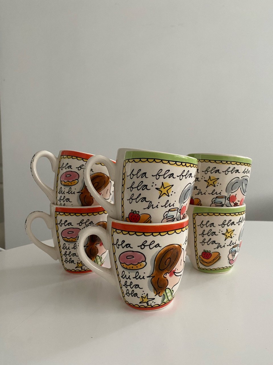 BLOND AMSTERDAM theepot + 6 kopjes