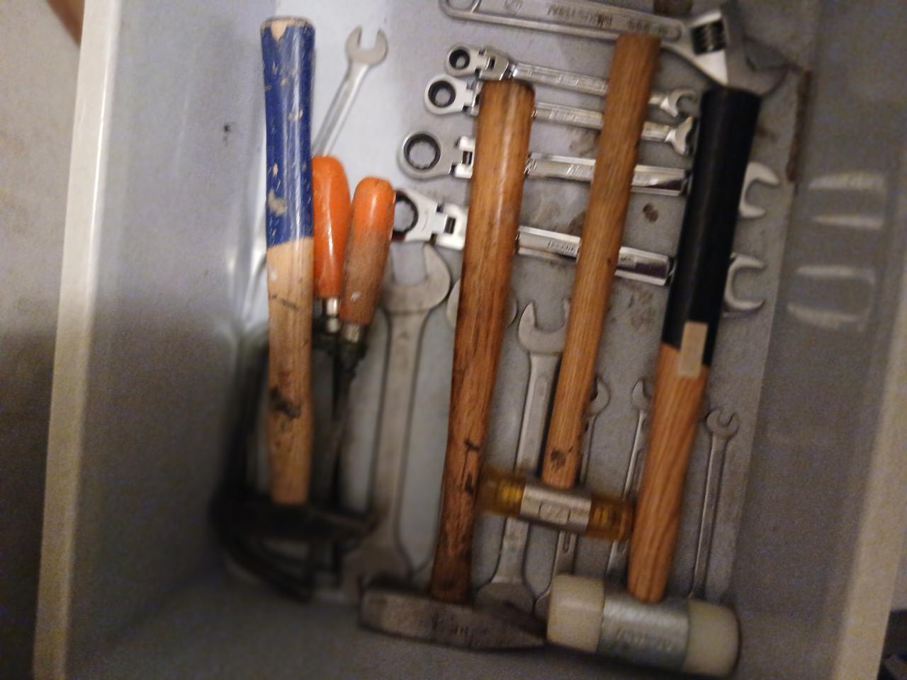 Matriaal steek en ring + hamers