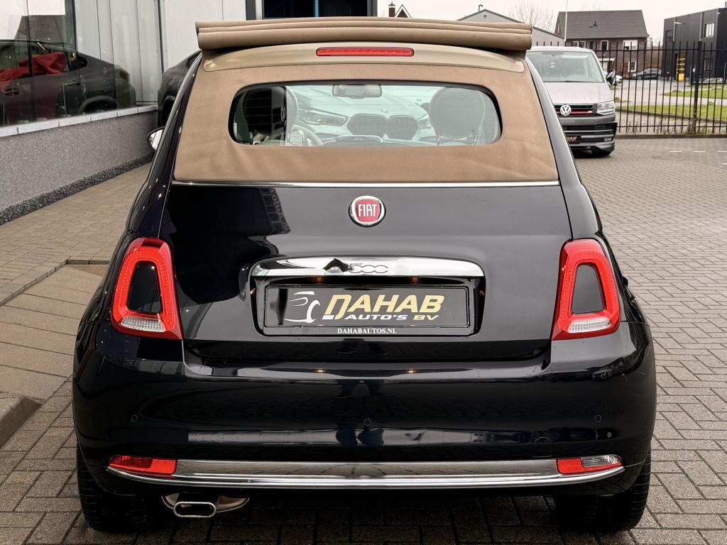 Fiat 500 cabrio lounge 1.2 | automaat | parkeersensoren | led | bluetooth |