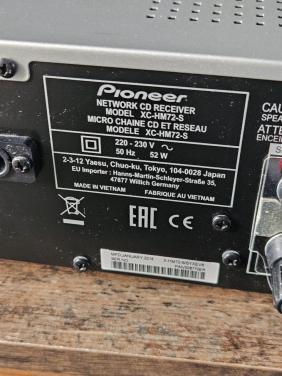 Pioneer XC-HM72-S Netwerk CD Receiver Microset