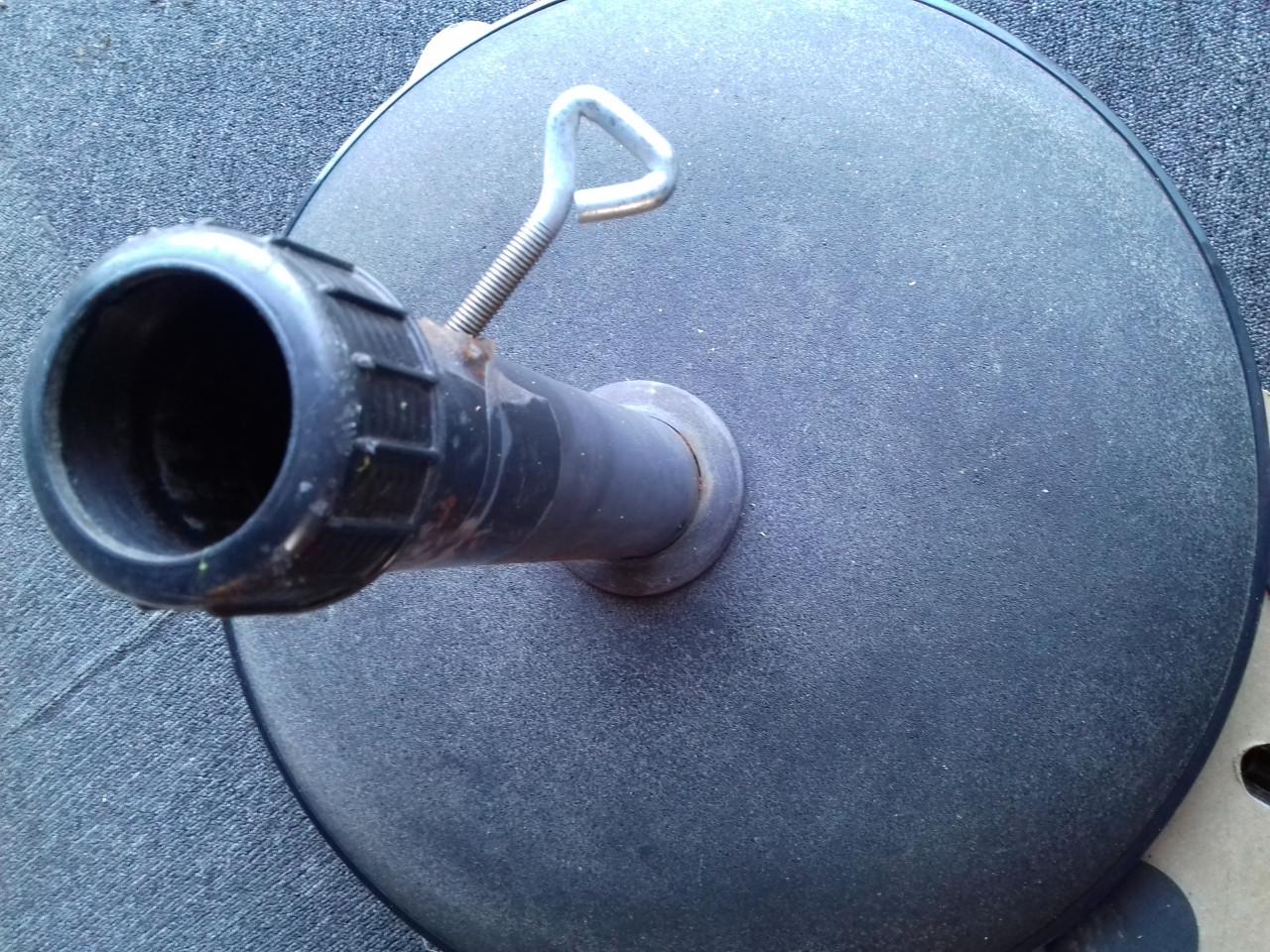 Zware voet van 28kg voor mast (e.d.)