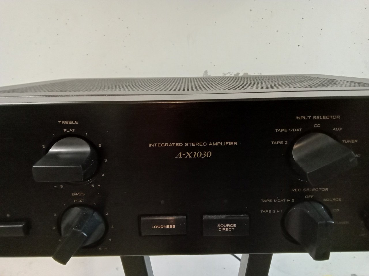 Teac Versterker met akai platen speler