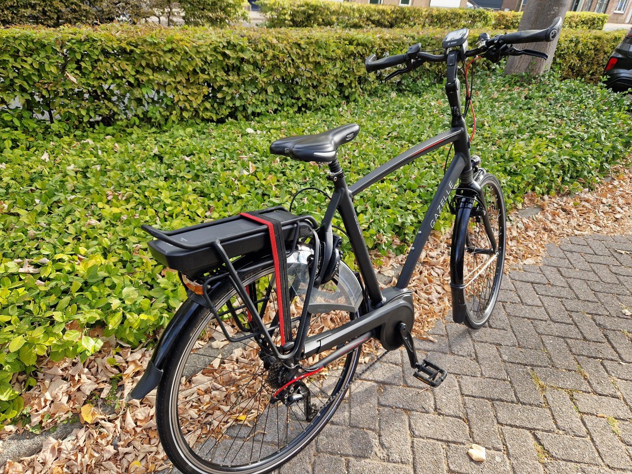 Schitterende Gazelle elektrische heren fiets met Bosch motor en 500WH accu