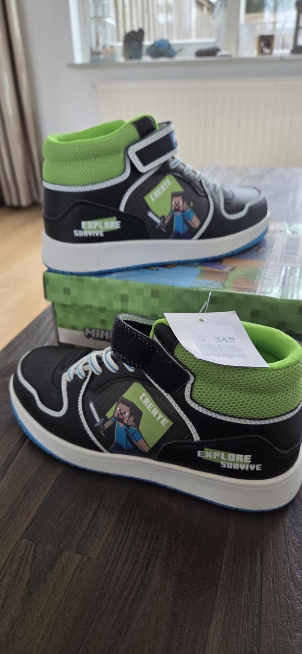 Jongens sneakers Minecraft maat 35