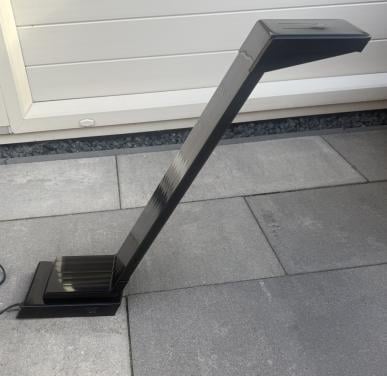 Vintage Post Moderne tafel-/bureau lamp zwart