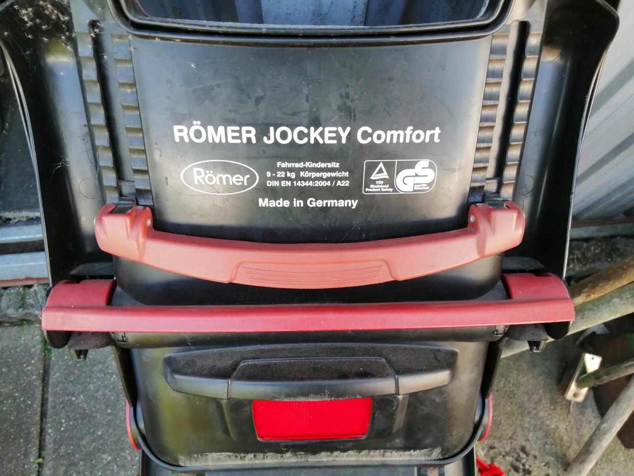 Romer fietszitje achter