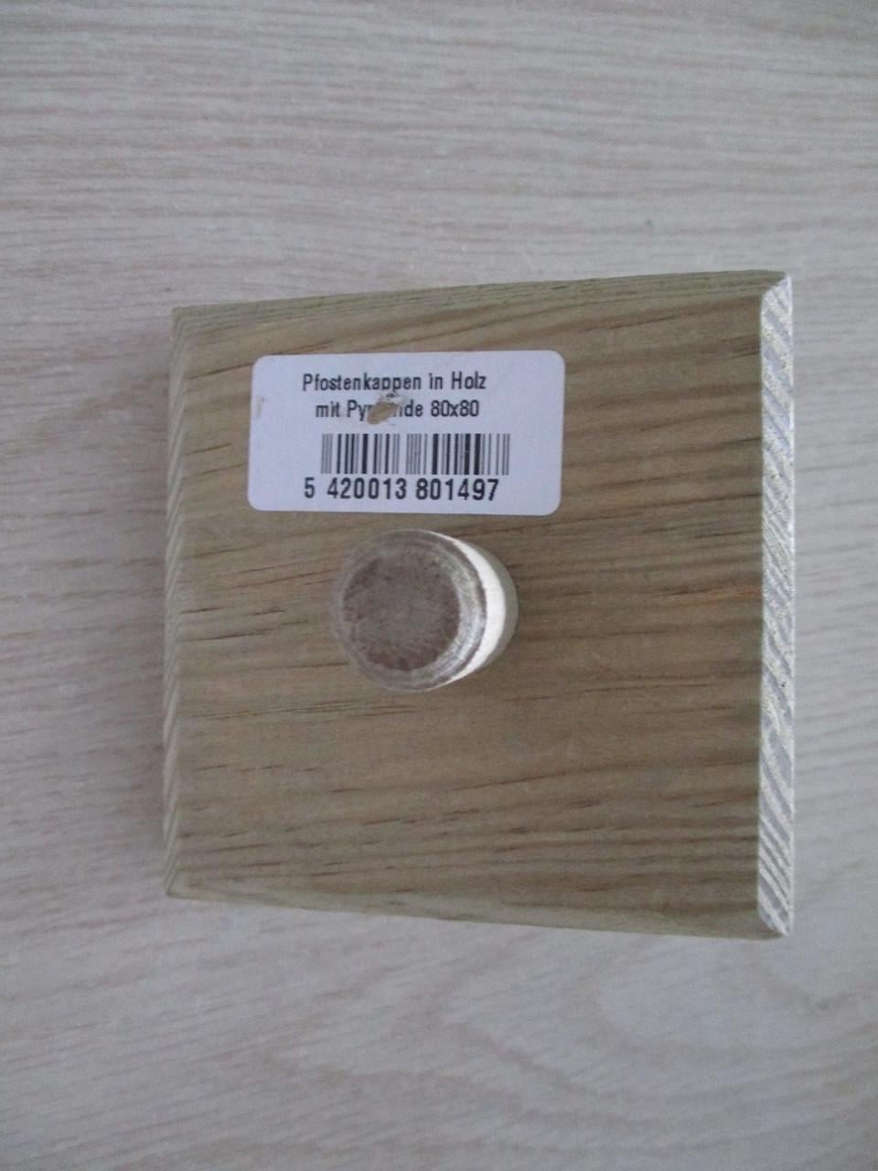 Diamandkop  kap voor op schutting paal    (Nieuw)