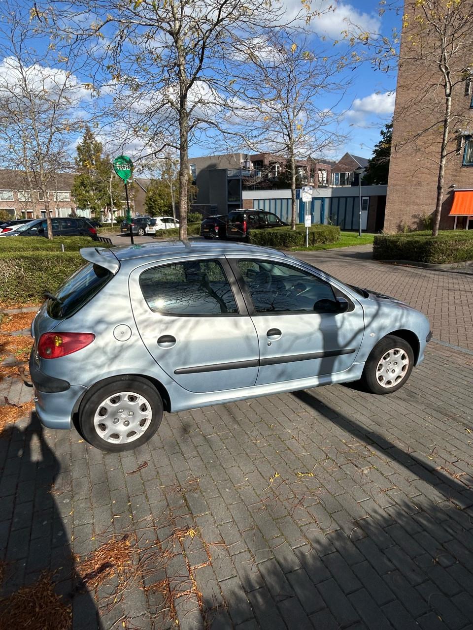 Peugeot 206 1.4i 5-Deurs licht blauw/grijs
